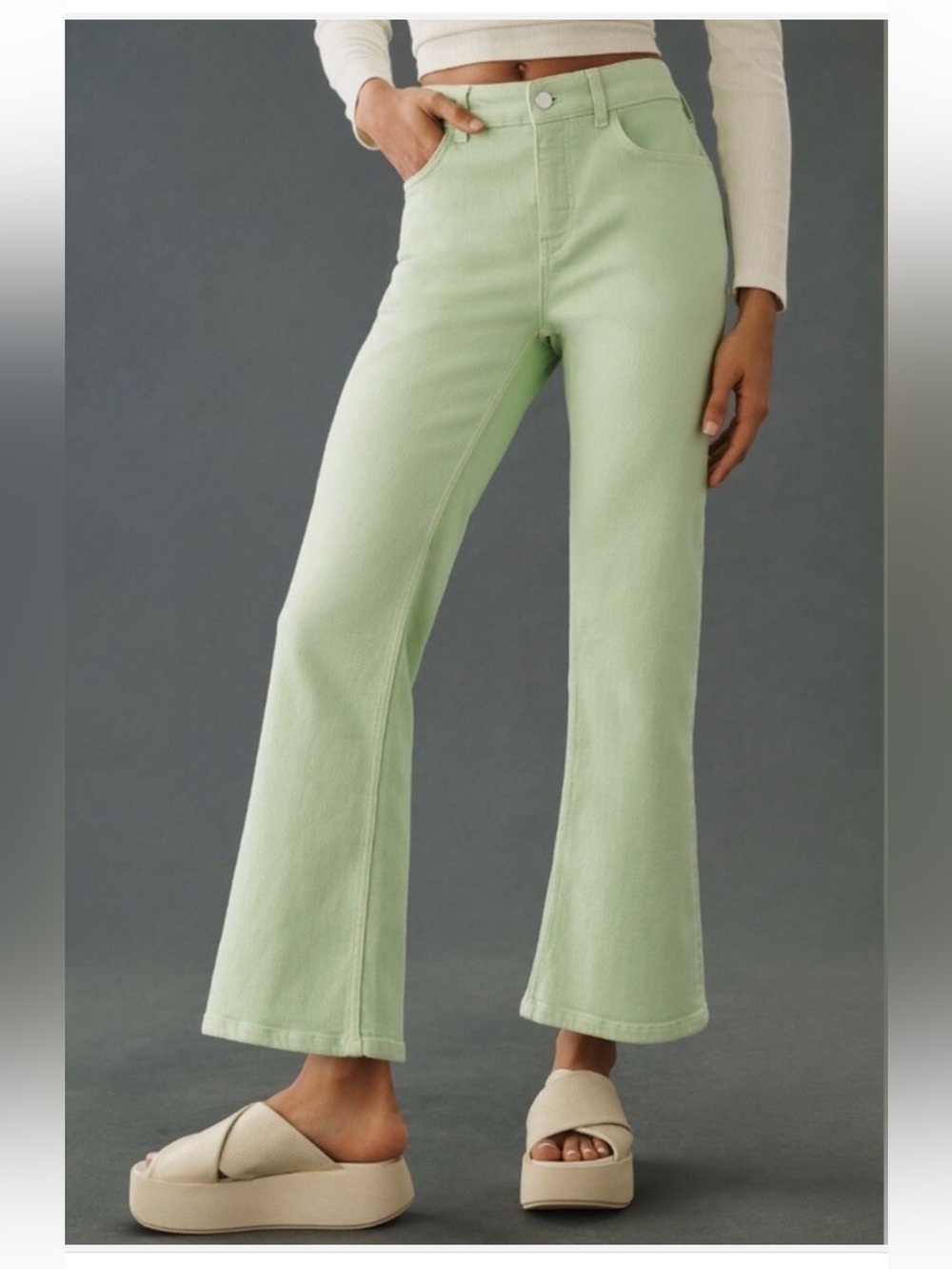 Pilcro by Anthropologie “The Yaya” style in spring green denim Size 29 / 8 - Picture 12 of 12